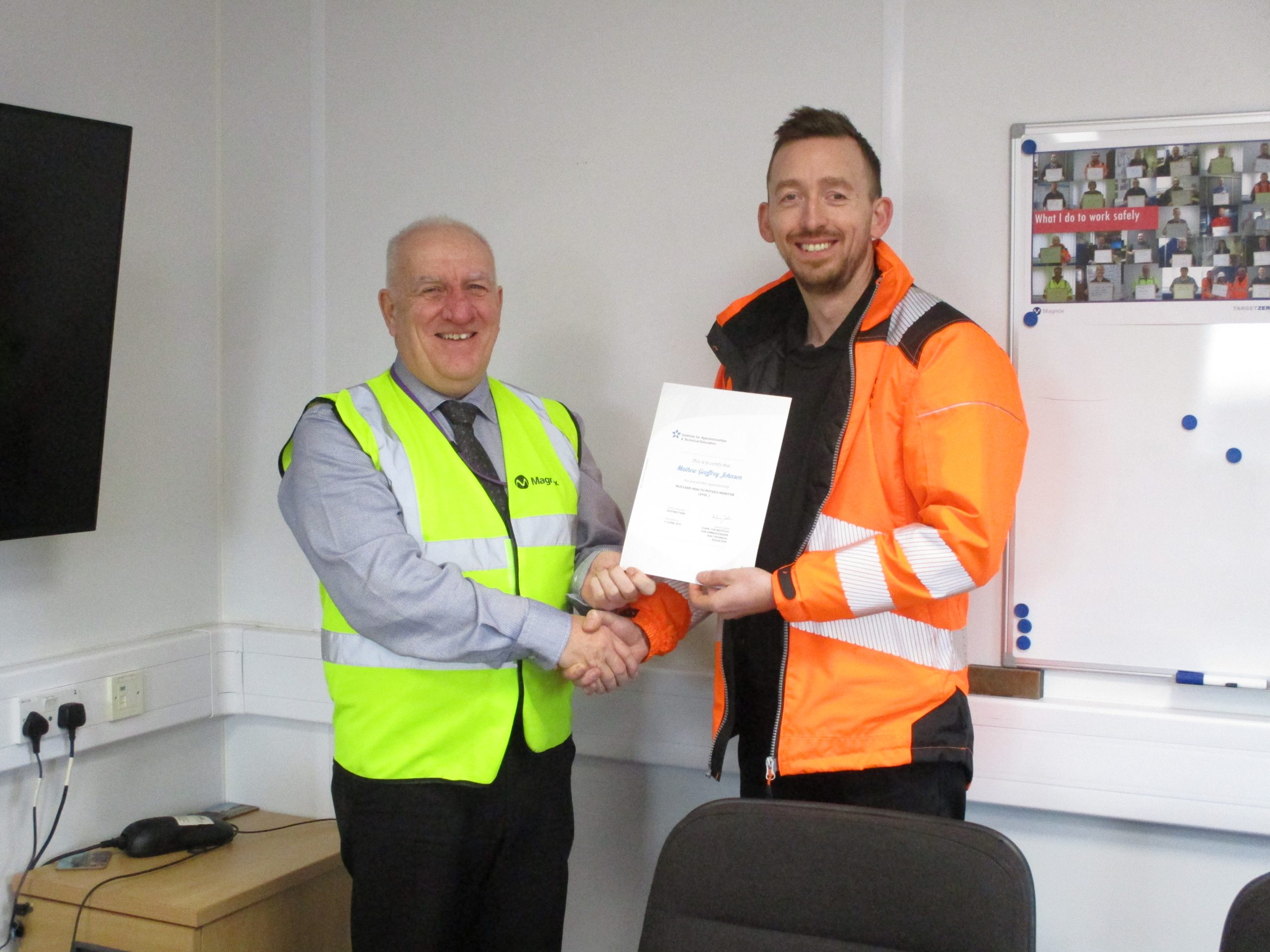 First Health Physics Apprentice From Magnox Passes With Distinction