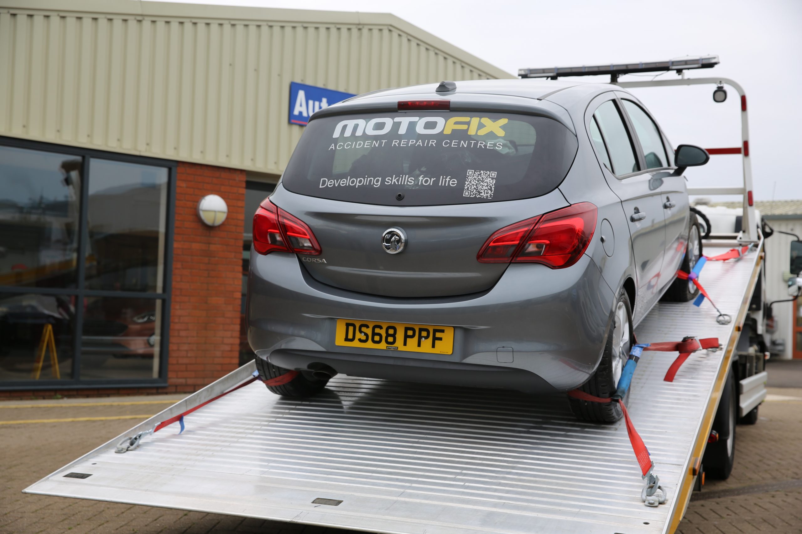 Motofix donates car to BTC, showing their commitment to training and