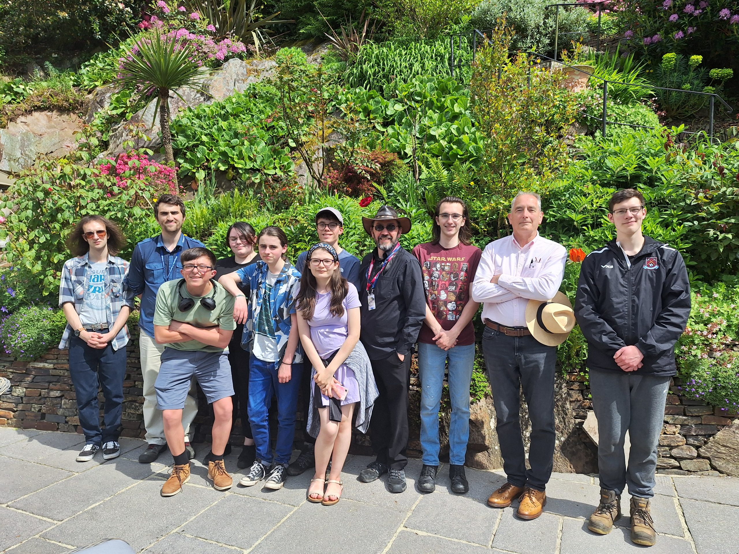 BTC Students with Tutor AH and Lead Trustee, Philip Hull
